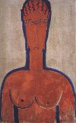 Amedeo Modigliani Large Red Bust (mk39) oil painting on canvas